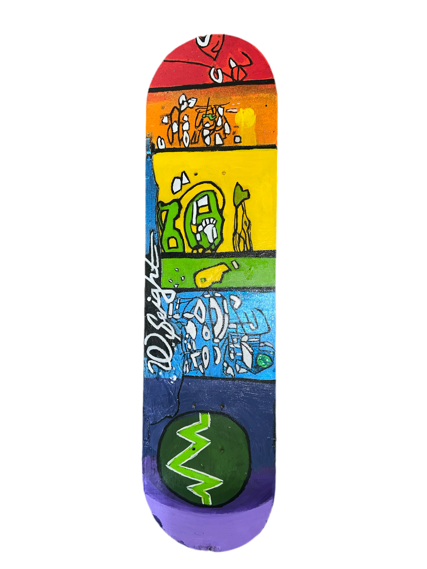 7 Origin skateboard deck wall decor