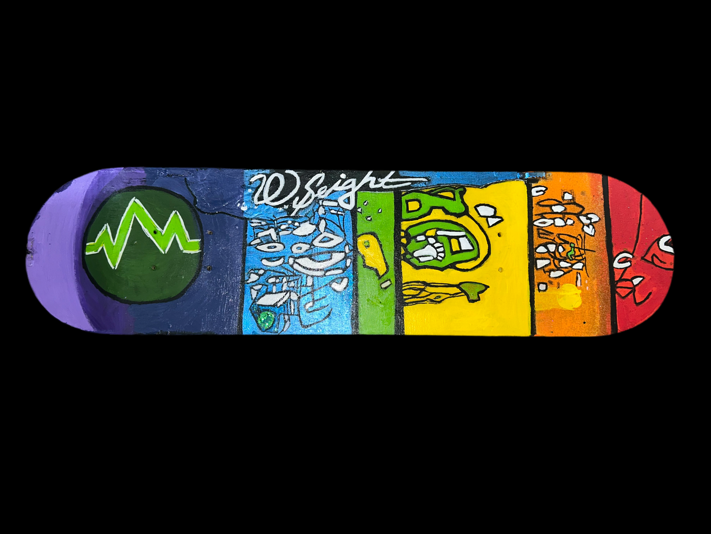 7 Origin skateboard deck wall decor