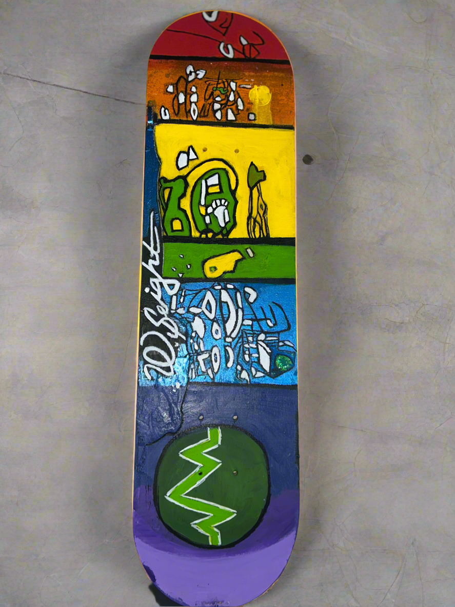 7 Origin skateboard deck wall decor